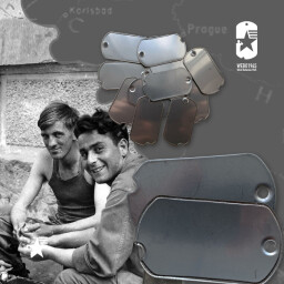 Repro-nerezové známky US DOG TAGS WWII se zubem